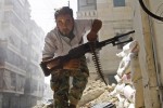 Syrischer Rebellenkämpfer in Aleppo (2012)